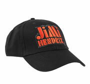 czapka z daszkiem Jimi Hendrix - Orange Stencil Logo - BLACK - ROCK OFF - JHXCAP01OB ROCK OFF