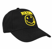 czapka z daszkiem Nirvana - Logo & Happy Face - ROCK OFF - NIRVCAP03B ROCK OFF
