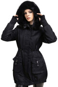 kurtka damska KILLSTAR - Lunar Eclipse Parka - Black - KSRA011116 KILLSTAR