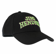 czapka z daszkiem Jimi Hendrix - Arched Logo - BLACK - ROCK OFF - JHXCAP02B ROCK OFF