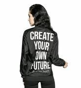 wiosna / jesień kurtka unisex - Create Your Own Future - BLACK CRAFT - TJ001SG BLACK CRAFT