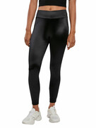 spodnie damskie (legginsy) URBAN CLASSICS- Shiny High Waist Leggings - black - TB3789 URBAN CLASSICS