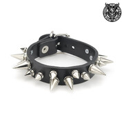 bransoletka Chaos spikes - LSF1 147 LEATHER & STEEL FASHION