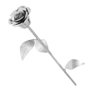 róża (metalowa) - Roses - Silver - PG002 NNM