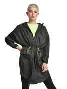 kurtka damska URBAN CLASSICS - Transparent Light Parka - black/electriclime - TB3422 URBAN CLASSICS