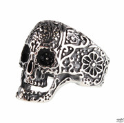 pierścionek ETNOX - Ornament Skull - SR1160 ETNOX