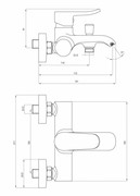 Bateria wannowa DEANTE Werbena BCW 010M Chrom - zdjęcie 2