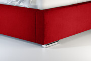 Laris Polska Łóżko tapicerowane ALMADA czerwony casablanca