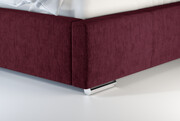 Laris Polska Łóżko tapicerowane SINES czerwony monolith