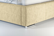 Laris Polska Łóżko tapicerowane MOSS ecru monolith