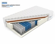 Laris Polska Materac pocket z podwójnym kokosem i lateksem Porto Alegre pokrowiec Medicott/Tencel