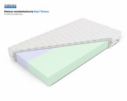 Laris Polska Materac wysokoelastyczny Kaja i Tezeusz 19cm pokrowiec SilverActive