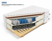 Laris Polska Materac kontynentalny z kokosem i lateksem Hera pokrowiec Dormia