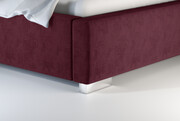 Laris Polska Łóżko tapicerowane SORIA czerwone monolith