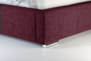 Laris Polska Łóżko tapicerowane ALMADA czerwone monolith