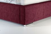 Laris Polska Łóżko tapicerowane MOSS czerwone monolith