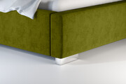 Laris Polska Łóżko tapicerowane SORIA zielone casablanca
