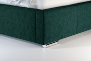 Laris Polska Łóżko tapicerowane LAGOS zielone monolith