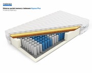 Laris Polska Materac pocket memory z kokosem Hynos Plus pokrowiec SilverActive
