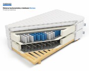 Laris Polska Materac kontynentalny z lateksem Hermes pokrowiec Dormia