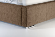 Laris Polska Łóżko tapicerowane LAGOS beżowe monolith