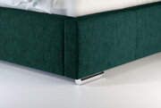 Laris Polska Łóżko tapicerowane ALMADA zielone monolith
