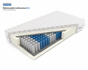 Laris Polska Materac pocket z owczą wełną Zefir pokrowiec SilverActive