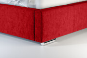 Laris Polska Łóżko tapicerowane SAGRES czerwone casablanca
