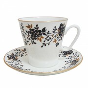 Filiżanka espresso Czarne Kwiatki 80 ml Łomonosov 4040 ŁOMONOSOV