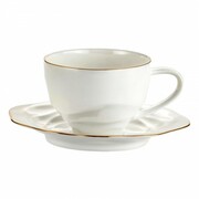 Filiżanka Biała ze złotym brzegiem 250 ml English Collection 167-4781 ENGLISH COLLECTION