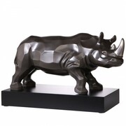 Figurka Rhinocéros anthracite-platine 49 x 30 cm L\'Art d\'Objets Serengeti Goebel 30-800-14-1 GOEBEL