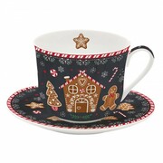 Filiżanka Antracytowy Piernikowy Ludzik 400ml Easy Life 880-9279 EASY LIFE ŚWIĘTA