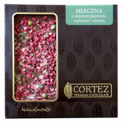 Czekolada mleczna z pieprzem i malinami 85g Cortez 8801 CORTEZ