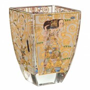 Świecznik szklany Oczekiwanie 11 cm Gustaw Klimt 11 cm Goebel 66-900-98-6 GOEBEL