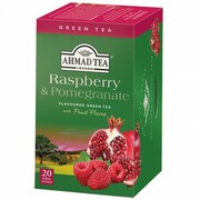 Herbata w saszetkach alu Raspberry & Pomegranate Green Tea 20szt AhmadTea 3713 AHMAD TEA