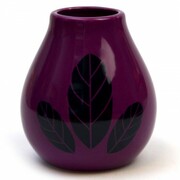 Tykwa ceramiczna Hoja fioletowa 9742 YERBA AMANDA