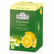 Herbata w saszetkach alu Lemon Green Tea 20szt AhmadTea 1267 AHMAD TEA
