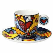Filiżanki espresso A New Day 100ml Romero Britto Goebel 66-452-87-1~ GOEBEL