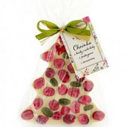 Choinka z białej czekolady z żurawiną i pistacją 65g Cortez 8841 CORTEZ