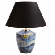 Lampa stołowa czarna Starry Night Vincent van Gogh Goebel 67-011-93-1 GOEBEL