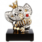 Figurka Golden Spring Elephant 14cm Romero Britto Goebel 66-452-49-1 GOEBEL