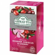 Herbata w saszetkach alu Infusion rosehip & cherry 20szt AhmadTea 1492 AHMAD TEA
