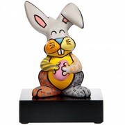Figurka Grey Rabbit 23 cm Romero Britto Goebel 66-452-89-1 GOEBEL