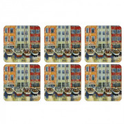 Podkładki Boat Scene 10.5x10.5 cm Pimpernel 10268871s PIMPERNEL