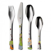 Komplet sztućców dla dzieci 4 cz. Mały Książę WMF 1294056040 WMF