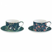 Filiżanki zielone wzory ptaki 240ml Easy Life 880-8474 NUOVA R2S