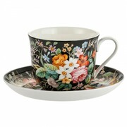 Filiżanka Czarna Kwiaty 370ml English Collection 115-5503 ENGLISH COLLECTION