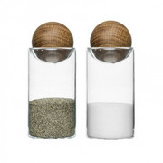 Zestaw do soli i pieprzu Oval Oak Sagaform SF-5017178 SAGAFORM