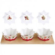 Zestaw 3 białych miseczek Christmas Memories Easy Life 880-9142 EASY LIFE ŚWIĘTA