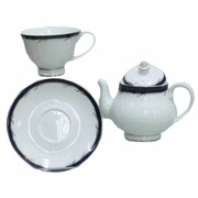 Dzbanek 550ml i filiżanki granat English Collection 167-4125 ENGLISH COLLECTION